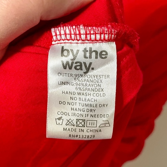 Revolve BY THE WAY Milani Ruched Maxi Dress in Red Size Extra Small - Picture 8 of 8